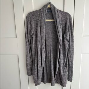 Barefoot Dreams Open-Front Cozychic Lite Cardigan Sweater - Gray
